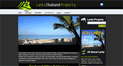 Desktop Screenshot of lantathailandproperty.com