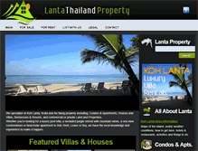 Tablet Screenshot of lantathailandproperty.com